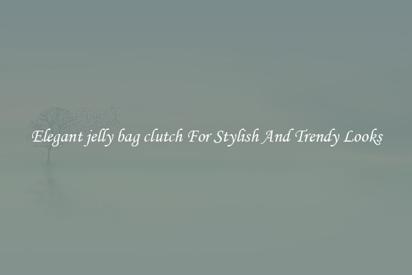 Elegant jelly bag clutch For Stylish And Trendy Looks