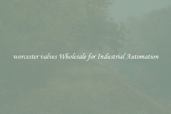  worcester valves Wholesale for Industrial Automation 