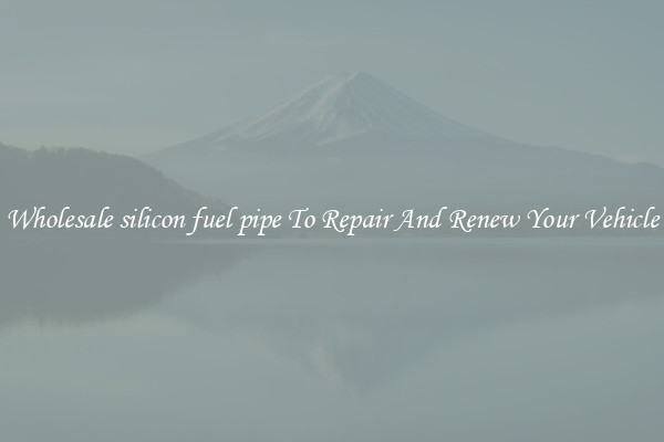 Wholesale silicon fuel pipe To Repair And Renew Your Vehicle