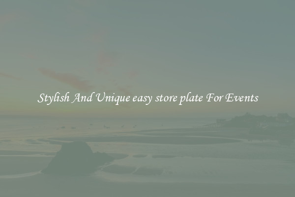 Stylish And Unique easy store plate For Events