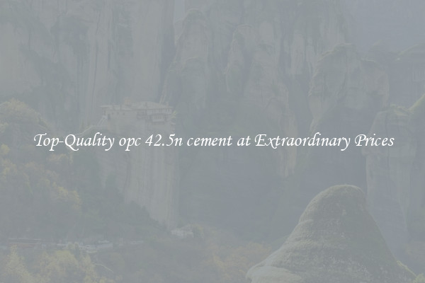 Top-Quality opc 42.5n cement at Extraordinary Prices
