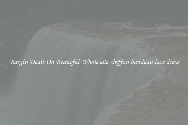 Bargin Deals On Beautful Wholesale chiffon bandeau lace dress