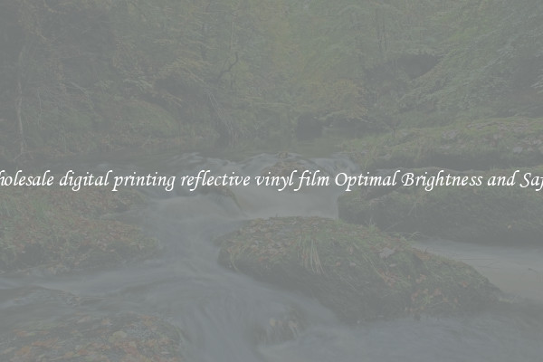 Wholesale digital printing reflective vinyl film Optimal Brightness and Safety