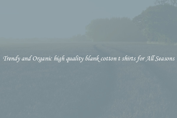 Trendy and Organic high quality blank cotton t shirts for All Seasons