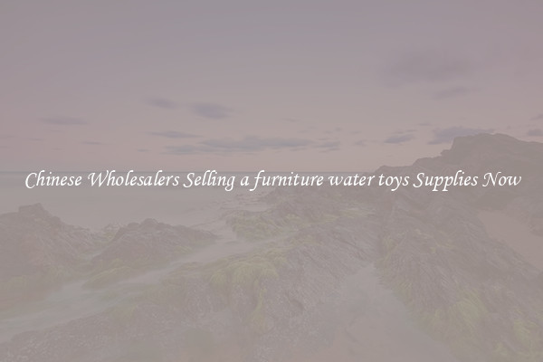 Chinese Wholesalers Selling a furniture water toys Supplies Now