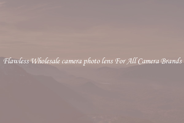 Flawless Wholesale camera photo lens For All Camera Brands