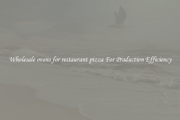 Wholesale ovens for restaurant pizza For Production Efficiency