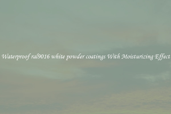 Waterproof ral9016 white powder coatings With Moisturizing Effect